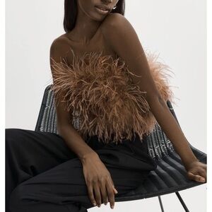 ZAINA | FEATHER BUSTIER